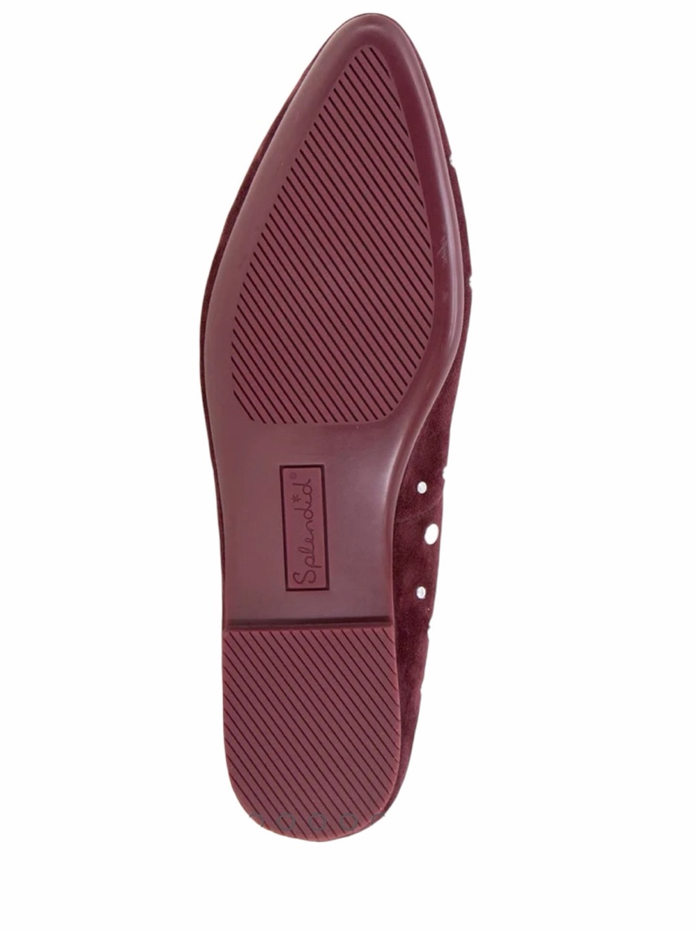 Splendid Latouche Studded Flat in Dark Plum Size 9 - Picture 7 of 11